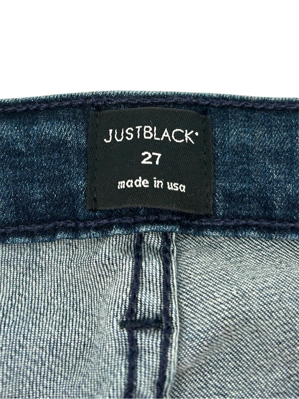 Just Black Denim JBD High Rise Stretch Frayed Hem Flare Jeans Size 27 - Picture 8 of 10